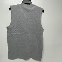 Mens Gildan Muscle T-shirt Gray Graphic tee printed Medium
