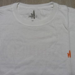 JOHNNIE-O Mens M MEDIUM T SHIRT WHITE BLUE ORANGE DALE 2.0 GOLF