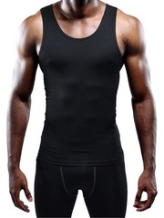 NELEUS Men’s Athletic 3 Pack Compression Under Base Layer Sport Tank Top,Blac…