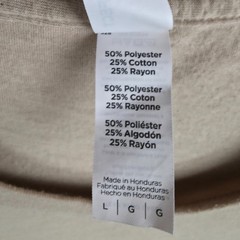 PLT Get A Grip Custom Graphic T-Shirt Mens LG District Perfect Tri Tan Beige