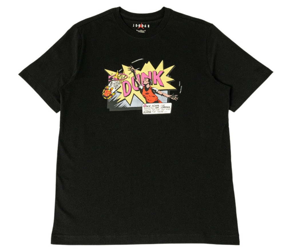 Nike Men’s Air Jordan Brand Dunk Tee BLack/Multi FZ1939-010 i