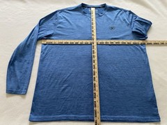 Ariat AriatTEK Charger Shirt Men’s XL Blue Long Sleeve Land Of The Free Graphic