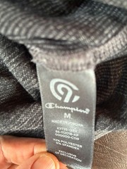 Size M C9 CHAMPION Power Core T-Shirt Gray Heather Micro-Striped Stretch