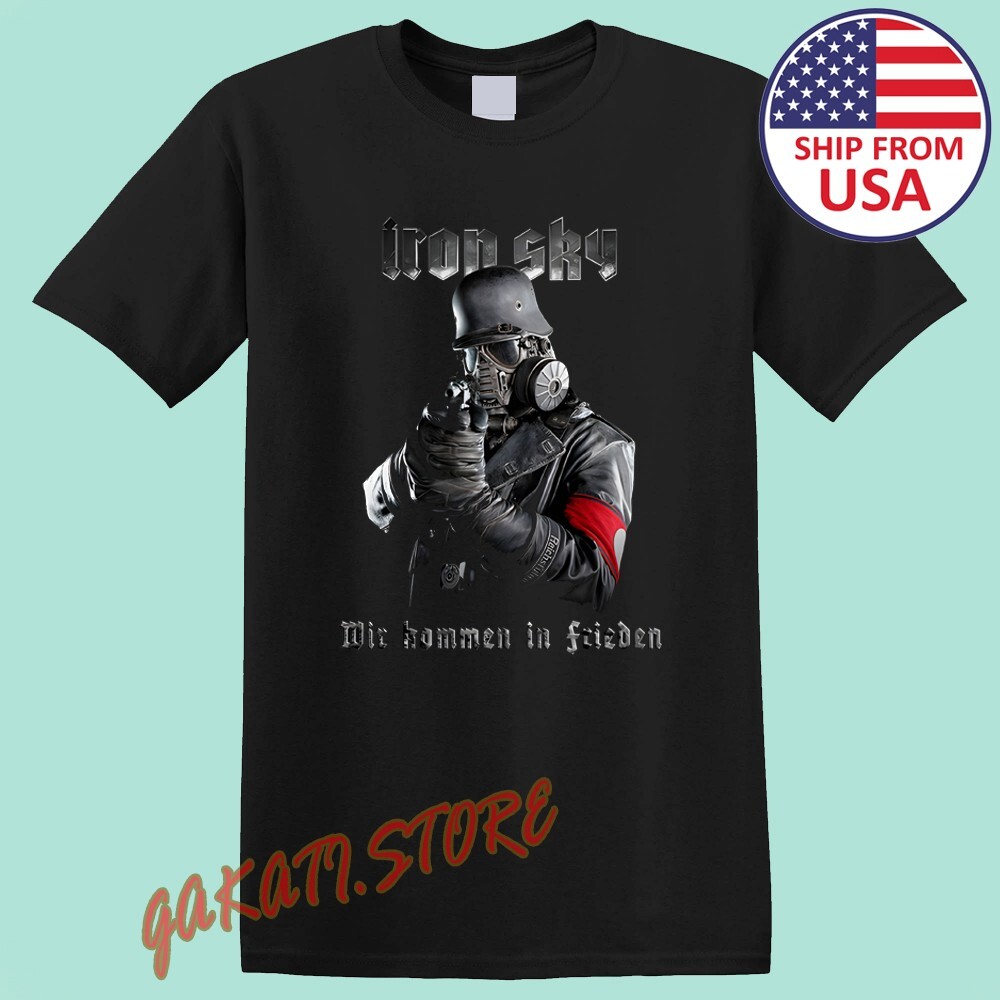 Iron Sky Soldier Wehrmacht Soldier Bell UFO Men’s Black Size S-5XL