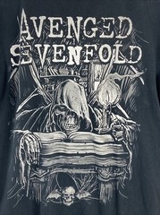 2013 Avenge Seven Fold Size L Black T-Shirt Unisex By Bay Island Sportswear