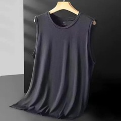 2026 Men’s Ice Silk Mesh Vest Lightweight Sports Summer Wear Sleeveless T-shirt