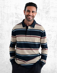 Men’s Seasalt T-shirt Cotton Collared Button Up Rugby Top Cotton Pockets Multi