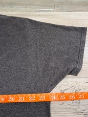 Hanes EcoSmart Mens 2XL Charcoal Heather Gray Blank Crewneck T-Shirt