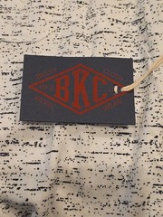 BKC Brooklyn Cloth V Neck T Shirt Heather Gray Short Sleeve Basic Mens Small NWT