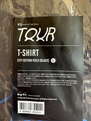 BTS Map of the Soul Tour City Edition Official XL T-shirt Black Washington D.C.