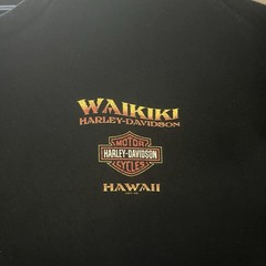 Harley Davidson Waikiki Hawaii Motorcycle Shirt Black Men’s Size 2XL