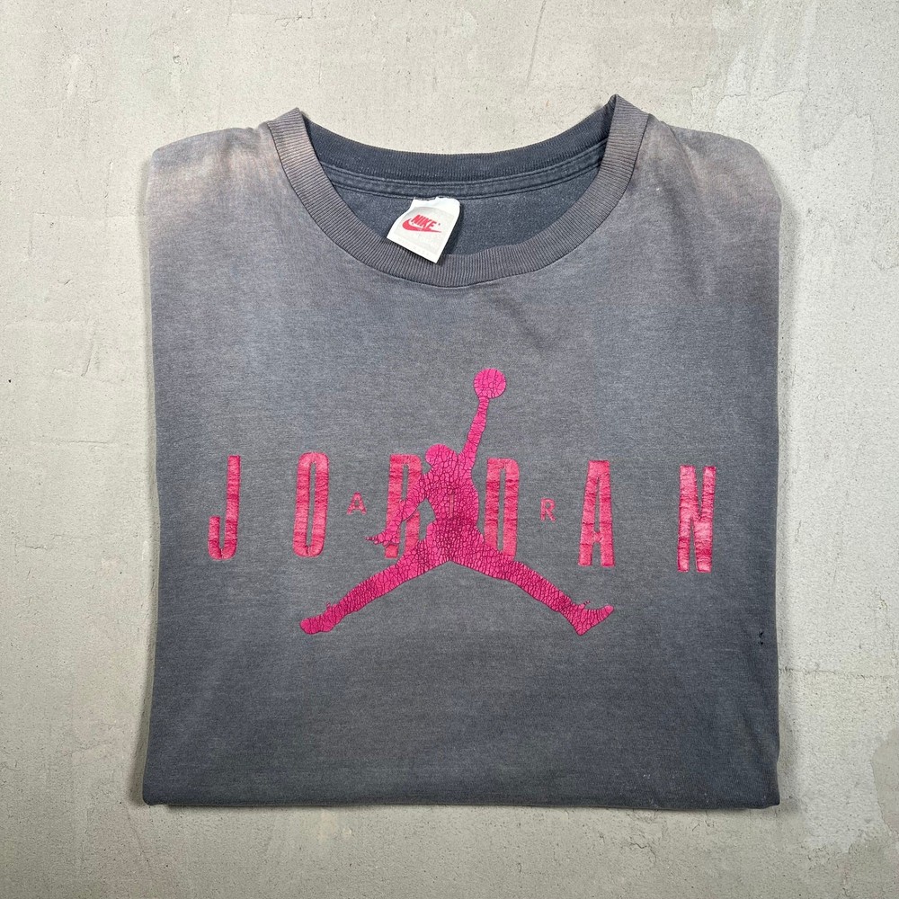 Vintage 1990s Nike Jordan Navy/Red Logo Spellout Size Medium