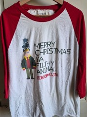 Merry Christmas Ya Filthy Animal Home Alone tee size Extra Large