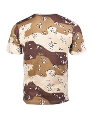 Mil-Tec 6 Color Desert Camo 100% cotton T-Shirt Sizes M to 3XL Military Shirt