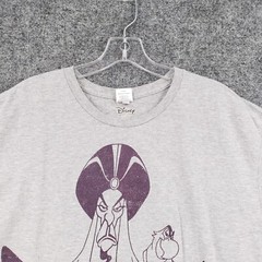 Disney T Shirt Men 2XL XXL Gray Aladdin Jafar Ecstatic Short Sleeve Pullover Tee
