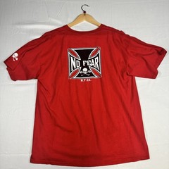 Vintage No Fear Skull Graphic Tee – Red Y2K Skate Streetwear