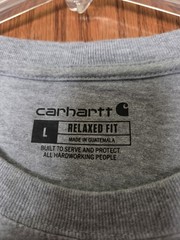 Carhartt Men’s Short Sleeve Relaxed Fit Pocket T-Shirt Gray Graphic Size L