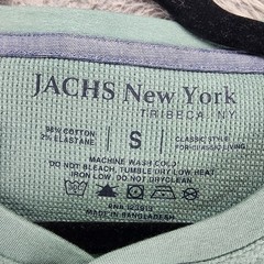 Jachs Shirt Mens Small Green Long Sleeve Pullover Waffle Henley *NWT*