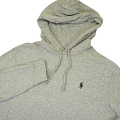 Polo Ralph Lauren Hoodie Mens Large Gray Lightweight T-Shirt Pony Preppy Shirt