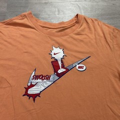 Nike Shirt Mens XL Orange The Nike Tee Swoosh Sneaker Graphic Cotton CT6523-871