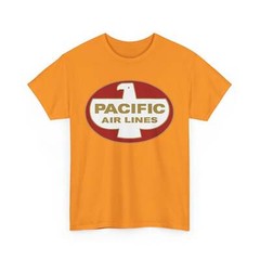 Pacific Air Lines Eagle Shield Logo Vintage West Coast Aviation T-shirt