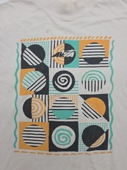 Vintage Avia T-Shirt Men Medium Art Deco USA Made Tee.#45356