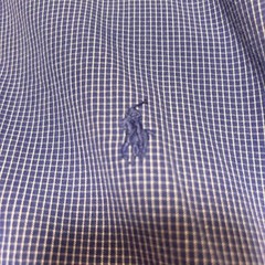 Ralph Lauren BLAKE XXL Blue Check Button-Down Shirt For 14Y+ Japan