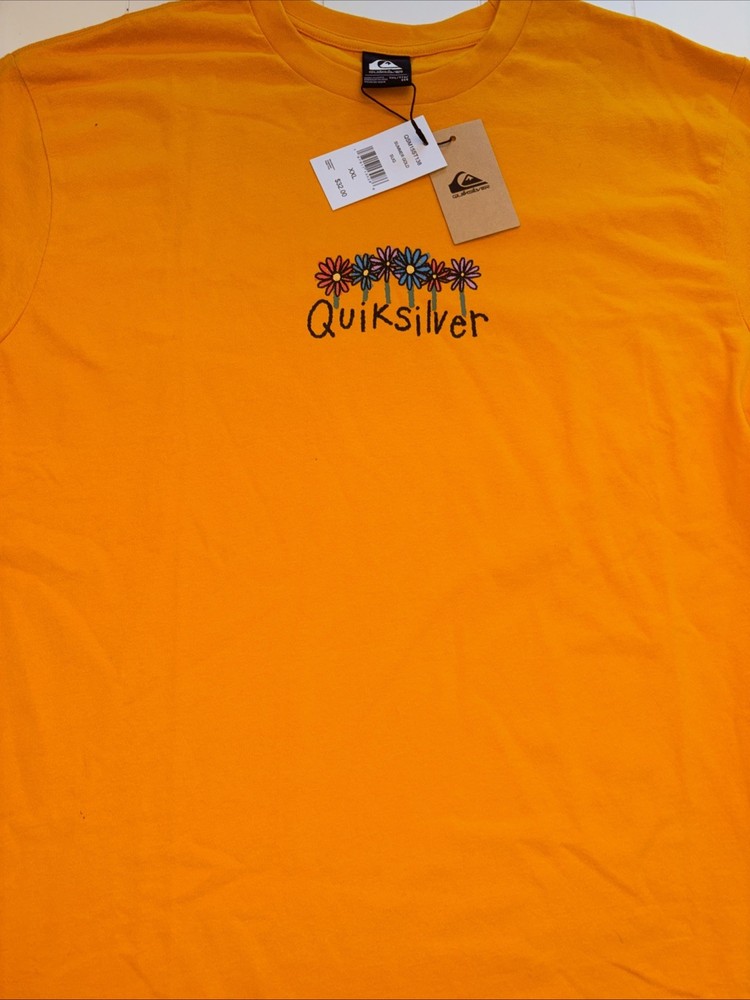 Quiksilver Men’s Daisy Flower T-Shirt Herb Green 2XL Organic Cotton NWT