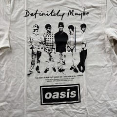 Oasis Definitely Maybe Tour Rock Band White T Shirt S-4XL