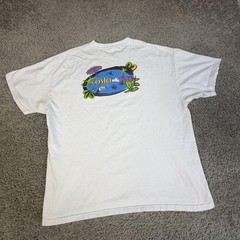 VTG Costa Rica Shirt Mens XL White Graphic Crew Neck Beefy-T Cotton Souvenir