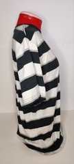 Ocean Pacific Men’s Striped T-Shirt Black White L/G (42-44) Cotton Crew Neck H22