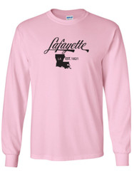 Lafayette Louisiana State T-Shirt Long Sleeve Graphic Tees Unisex apparel