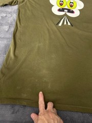 Artcotic x Dalek Space Monkey Graphic Tee Shirt Olive Green Men’s Large L