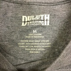 Duluth Trading Mens Short Sleeve Cotton Crew Neck Pocket Tee T Shirt, Grey
