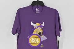 Men’s 47 Brand Minnesota Vikings Skol T-Shirt in Purple Size Extra Large