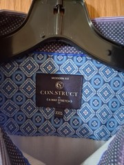 CON.STRUCT Modern Fit performance dress shirt XXL. purple Long Sleeve