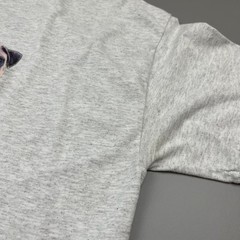 Hanes T Shirt Mens XL Gray Pug Puppy Dog Graphic Vintage Heavyweight 50/50