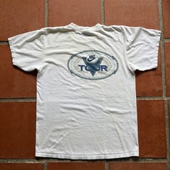 Vintage Tiger Woods Golf Nike Tour T-Shirt Size Medium White 90s