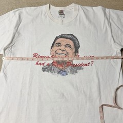 Vintage Ronald Reagan Graphic Tee 90s Political T Shirt XL Real President
