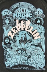 Led Zeppelin Shirt Mens Large Electric Magic Wembley Empire Pool Rock Adult A42