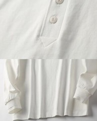 Spring Men Vintage Classic Henry Collar Shirt Casual Long Sleeve T-Shirts
