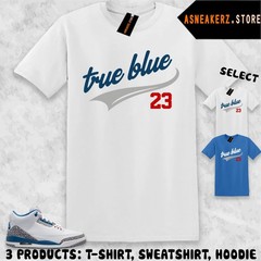 Tee Shirt Matching AJ 3 OG True Blue 2026 To Match Sneaker Jersey 23s T-Shirt