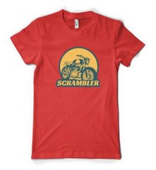 Scrambler Off Road Motorbike Biker Personalised Unisex Adult T Shirt