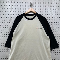 Nurburgring Race Track Shirt Mens Medium Raglan White Germany Map 3/4 Sleeve