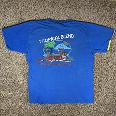 Vintage Spring Break 1985 Tropical Tiger Nature Art Shirt Size L 80s