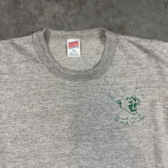 Vintage School T Shirt Mens Large Gray Faded Single 90s USA Preowned