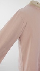 Colorful Standard T Shirt Organic Cotton Pre Washed Pale Pink Long Sleeve Size L