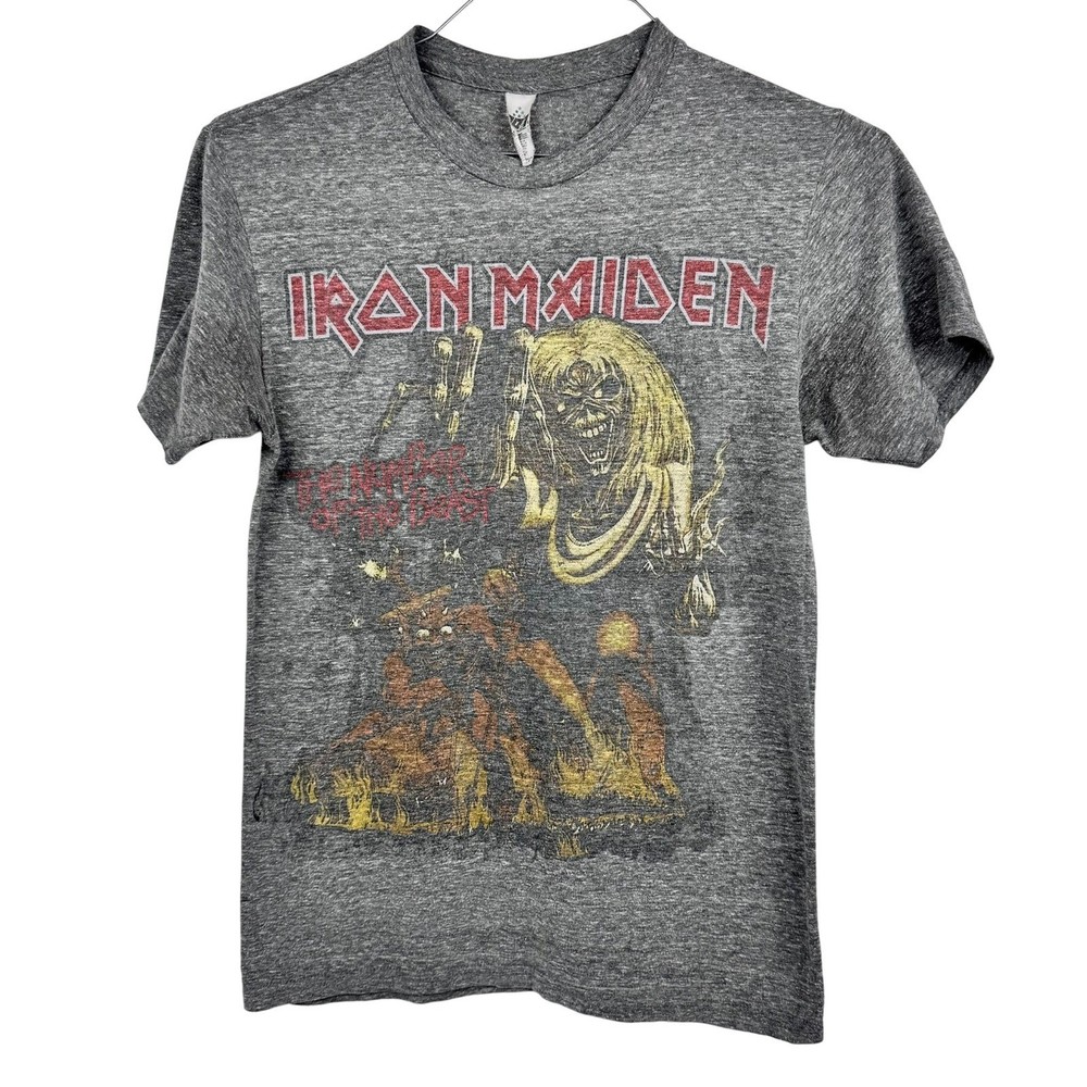 Iron Maiden Eddie Number of the Beast Graphic Tee Tri-Blend 38″ Chest