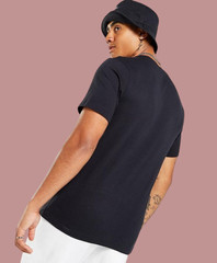 Nike Mens Sportswear Cotton Embroidered T-Shirt Black Sz M Short Sleeves New