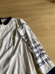 Yohji Yamamoto PO Discord Top M Recommended: Hindu Letter Shirt Close To Silk Li